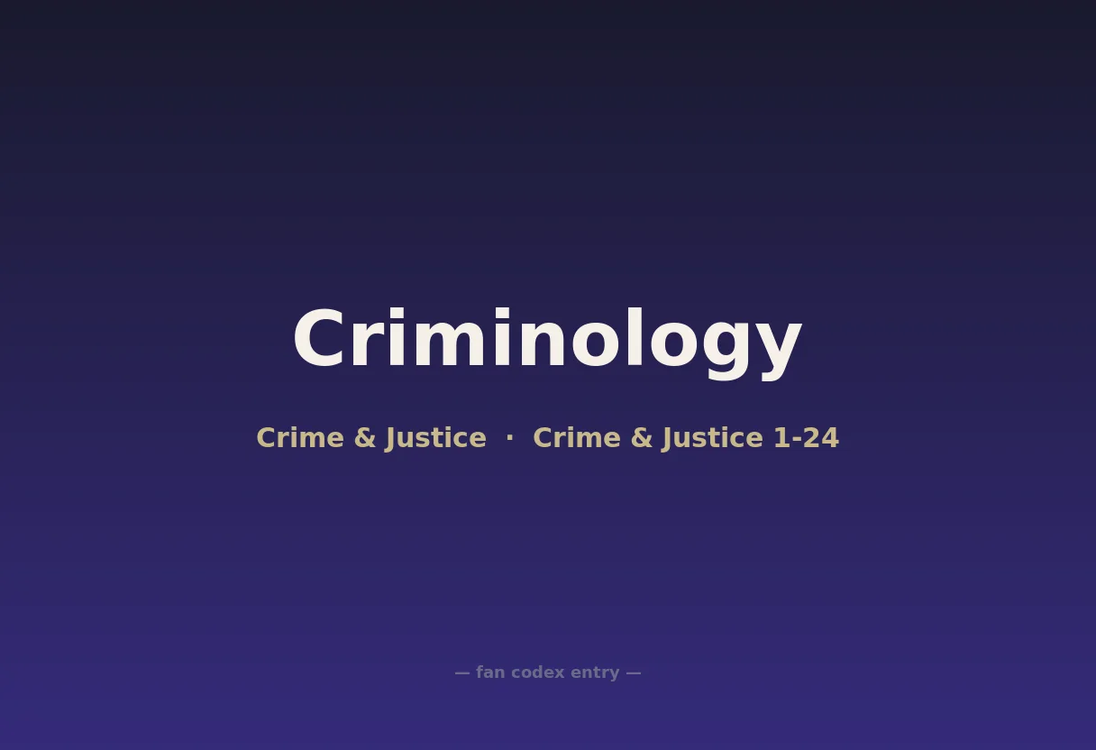 Criminology
