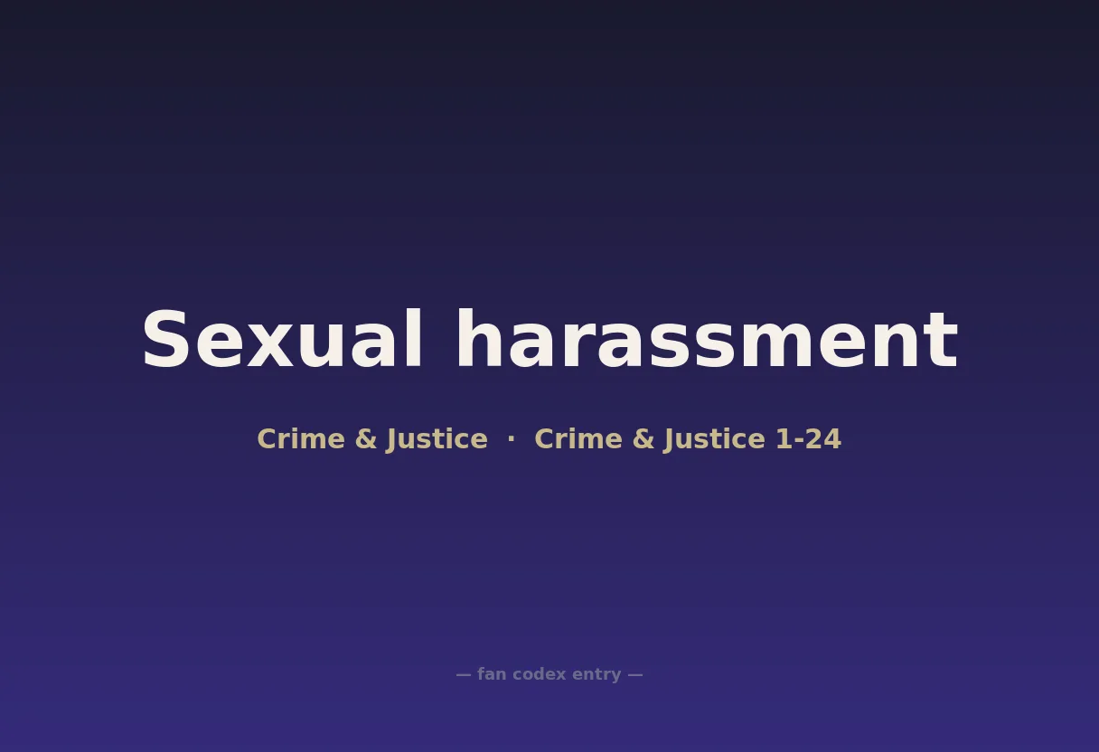 Sexual harassment