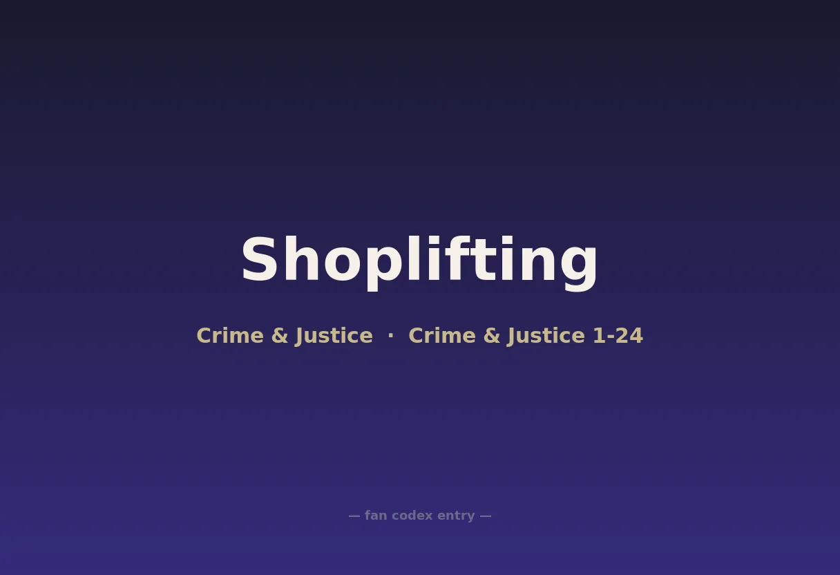 Shoplifting
