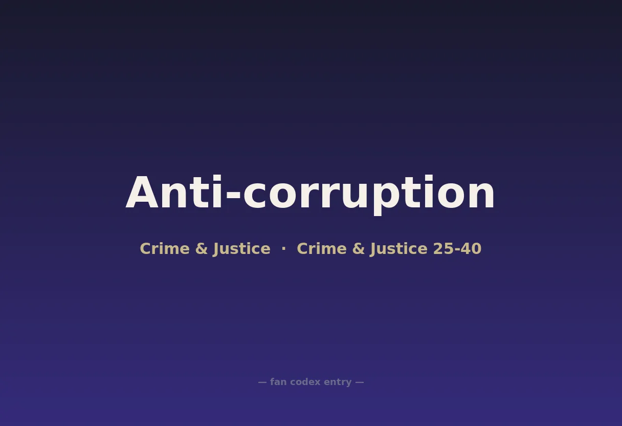 Anti-corruption