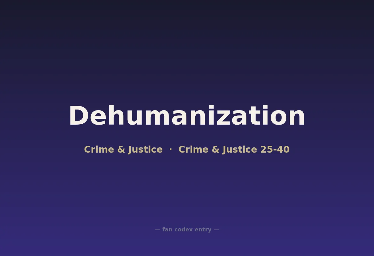 Dehumanization